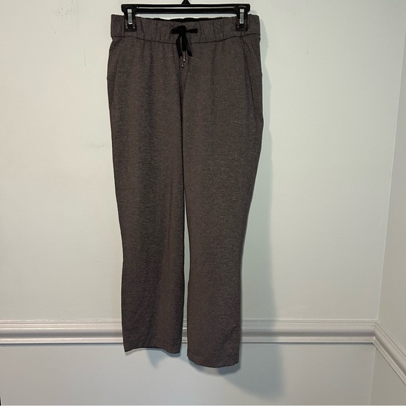 Lululemon Athletica Black & Gray On the Fly Lid-Rise Joggers Size 4 - Picture 2 of 8